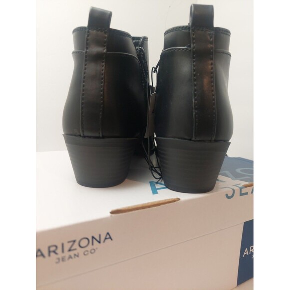 Arizona Jean Co Women's Size 7.5 Castle Stacked Heel Booties 7.5M Black - Picture 7 of 12
